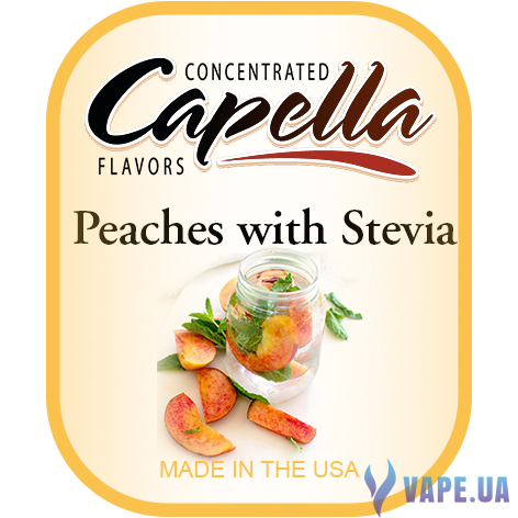 Ароматизатор Capella - Peaches with Stevia (Персик со стевией) , 10 мл.