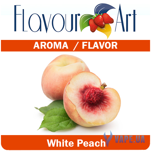 Ароматизатор FlavourArt White Peach (Белый персик), 10 мл.