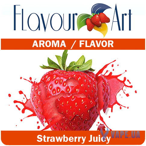 Ароматизатор FlavourArt Strawberry Juicy (Сочная клубника), 5 мл.