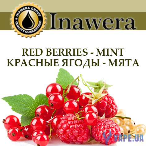 Ароматизатор Inawera Red Berries - Mint (Красные Ягоды - Мята), 10 мл.
