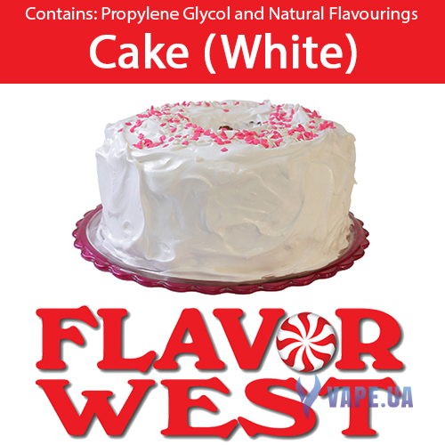 Ароматизатор FlavorWest Cake (White) (Белое пирожное), 5 мл.
