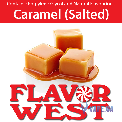 Ароматизатор FlavorWest Caramel (Salted) (Карамель (соленая)), 10 мл.