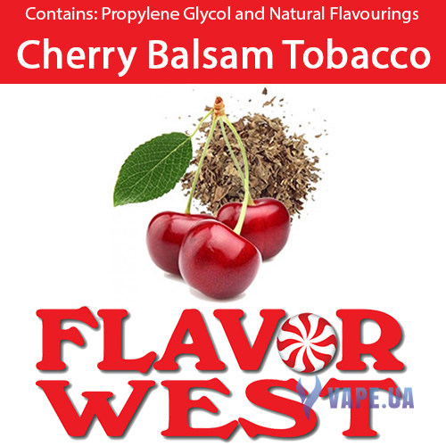 Ароматизатор FlavorWest Cherry Balsam Tobacco (Табак с вишенвым бальзамом), 5 мл.