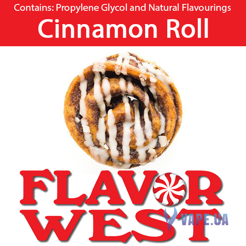 Ароматизатор FlavorWest Cinnamon Roll (Кренделек с корицей), 10 мл.