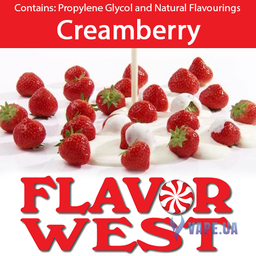 Ароматизатор FlavorWest Creamberry (Клубника и Ягоды со сливками), 5 мл.