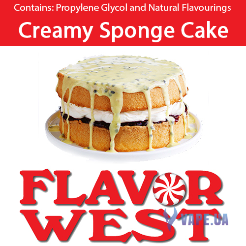 Ароматизатор FlavorWest Creamy Sponge Cake (Сливочный бисквит), 5 мл.