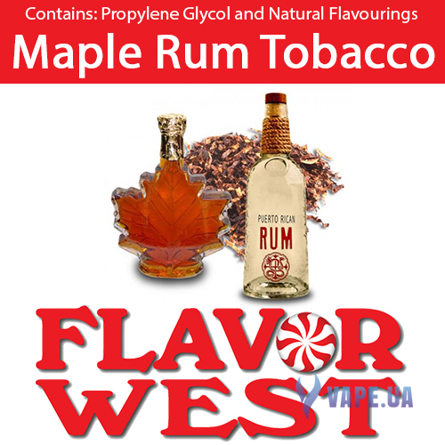 Ароматизатор FlavorWest Maple Rum Tobacco (Табак с кленовым сиропом и ромом), 10 мл.