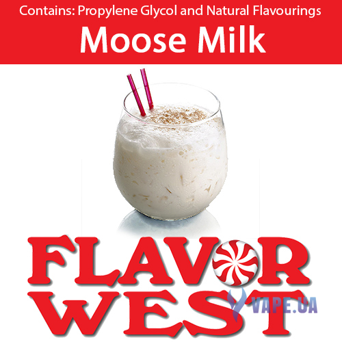 Ароматизатор FlavorWest Moose Milk (Оригинальный канадский алкогольный коктейль), 10 мл.