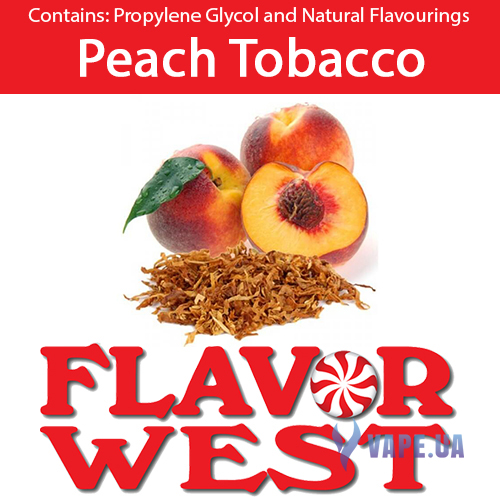 Ароматизатор FlavorWest Peach Tobacco (Персиковый табак), 5 мл.