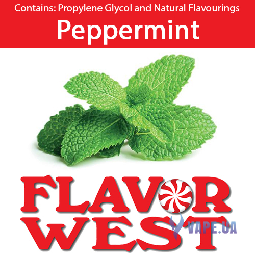 Ароматизатор FlavorWest Peppermint (Перечная мята), 10 мл.