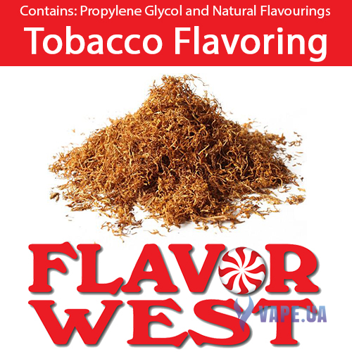 Ароматизатор FlavorWest Tobacco Flavoring (Табак), 10 мл.
