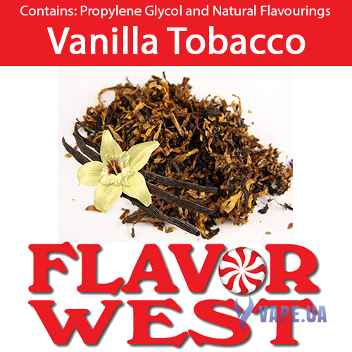Ароматизатор FlavorWest Vanilla Tobacco (Ванильный табак), 10 мл.
