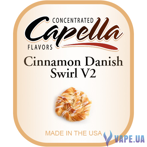Ароматизатор Capella - Cinnamon Danish Swirl V2 (Булочка с Корицей 2), 120 мл.