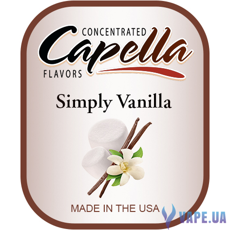 Ароматизатор Capella - Simply Vanilla (Ваниль), 120 мл.