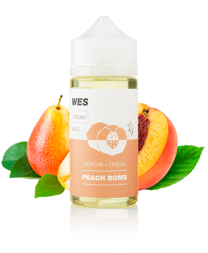 Жидкость WES - Peach Bomb, 100 мл.