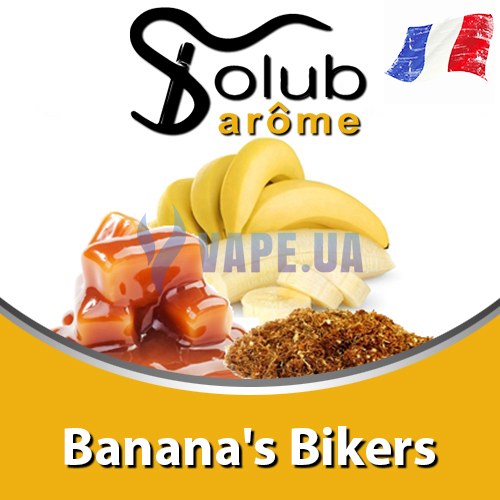 Ароматизатор Solub Arome - Banana's Bikers (Мягкий вкус табака с бананом), 10 мл.