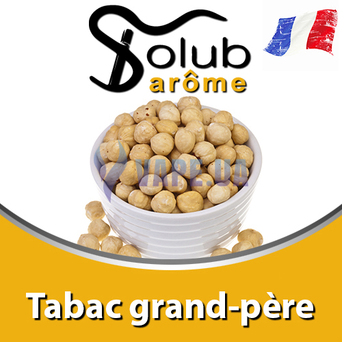 Ароматизатор Solub Arome - Tabac grand-père (Коричневый сахар с жареным фундуком), 10 мл.