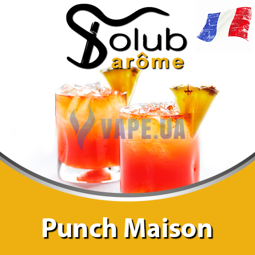Ароматизатор Solub Arome - Punch Maison (Настоящий экзотический, легкий пунш), 10 мл.