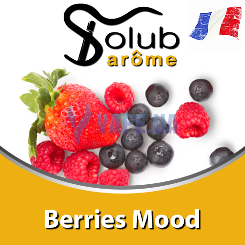 Ароматизатор Solub Arome - Berries Mood (Микс холодного лимона и смородины в сочетании с клубникой и  мятой), 10 мл.