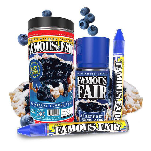 Жидкость Famous Fair - Blueberry Funnel Cake, 100 мл.