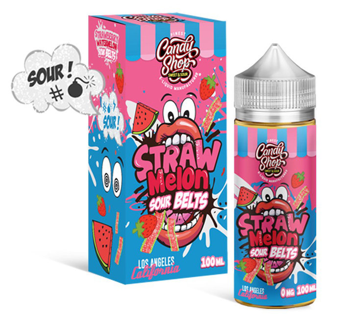 Жидкость Candy Shop - Straw-Melon Sour Belts, 100 мл.