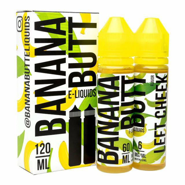 Жидкость Twist Eliquid - Banana Butt Right Cheek, 60 мл.