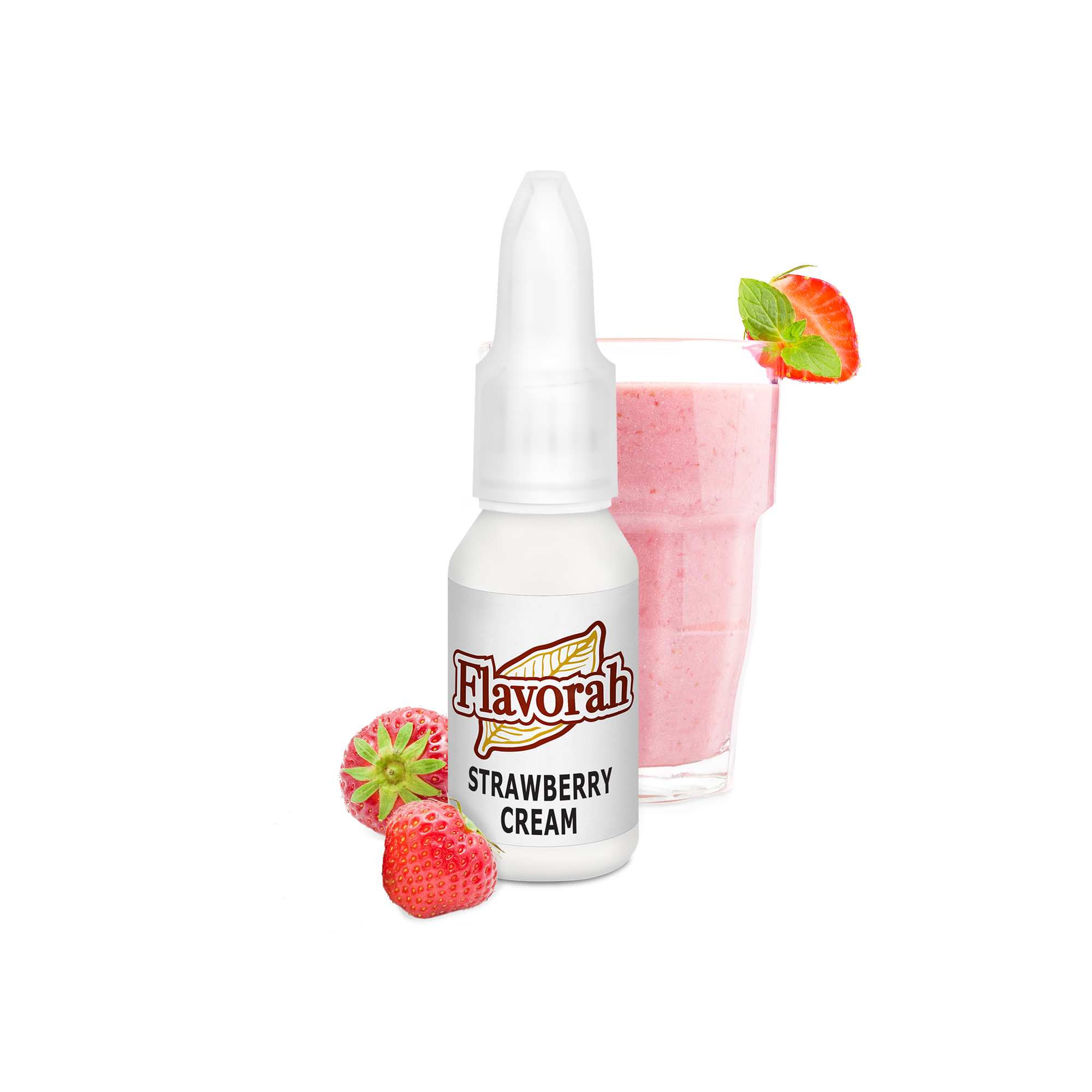 Ароматизатор Flavorah - Strawberry Cream (Клубничный крем), 15 мл.