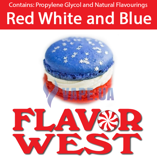 Ароматизатор FlavorWest Red White and Blue (Красный, белый, голубой), 10 мл.