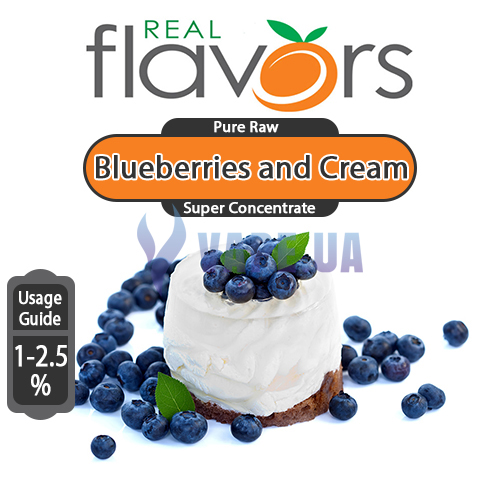 Ароматизатор Real Flavors (SC) - Blueberries and Cream (Черника и крем), 10 мл.