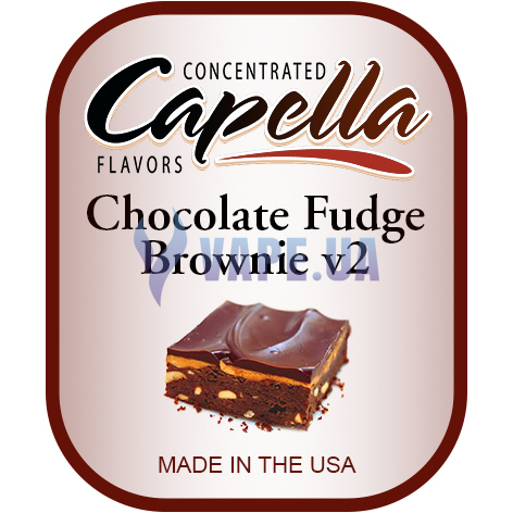 Ароматизатор Capella - Chocolate Fudge Brownie V2 (Шоколадный брауни), 120 мл.
