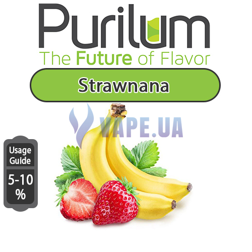Ароматизатор Purilum - Strawnana (Клубника и банан), 10 мл.
