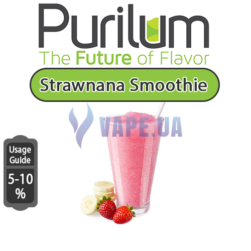 Ароматизатор Purilum - Strawnana Smoothie (Клубнично-банановый смузи), 10 мл.