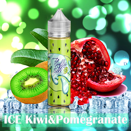 Жидкость Fluffy Puff - Ice Kiwi & Pomegranate, 30 мл.