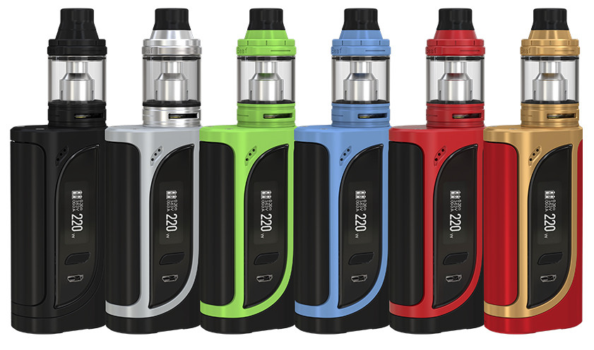 Девайс Eleaf iKonn 220W TC Mod with ELLO Kit 4ml - Стартовый набор. Оригинал Красный Золотой