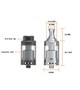 Картриджы Augvape Merlin MTL RTA - Атомайзер для электронной сигареты. Оригинал. Серебристый