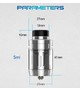Картриджы Digiflavor Themis RTA (Dual Coil) - Атомайзер для электронной сигареты. Оригинал. Черный