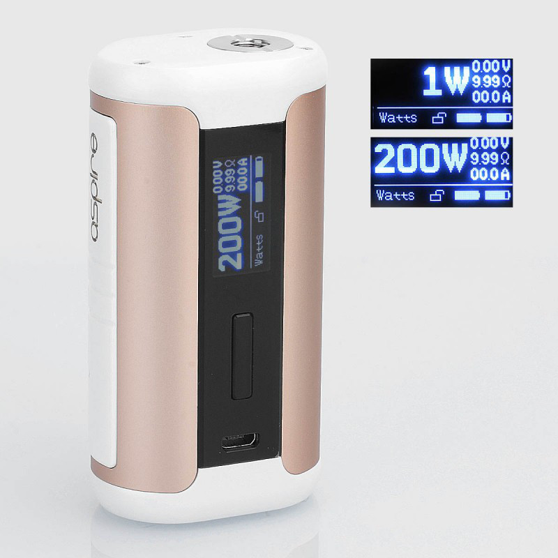 Девайс Aspire Speeder 200W TC - Батарейный блок для электронной сигареты. Оригинал Золотой