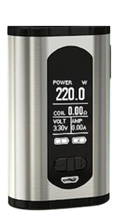 Девайс Eleaf Invoke 220W TC - Батарейный блок для электронной сигареты. Оригинал Серебристый