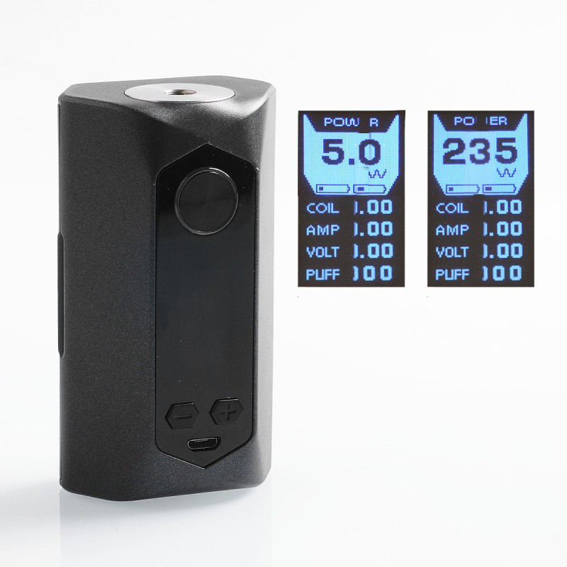 Девайс GeekVape Blade 235W TC - Батарейный блок для электронной сигареты. Оригинал Matte Черный