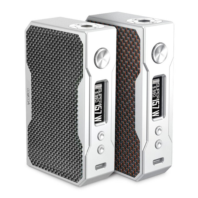 Девайс Voopoo Drag 157W TC, стальной корпус - Батарейный блок для электронной сигареты. Оригинал