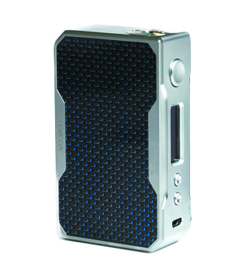 Девайс Voopoo Drag 157W TC, стальной корпус - Батарейный блок для электронной сигареты. Оригинал Серебристый+Синий
