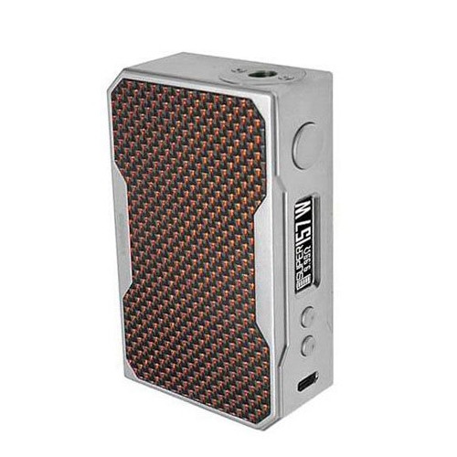 Девайс Voopoo Drag 157W TC, стальной корпус - Батарейный блок для электронной сигареты. Оригинал Серебристый+Красный