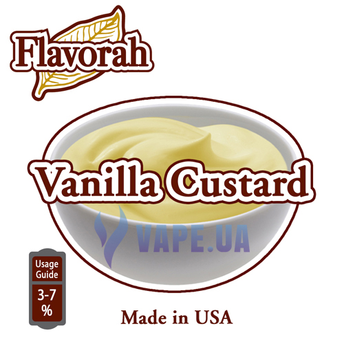 Ароматизатор Flavorah - Vanilla Custard (Ванильный крем), 10 мл.