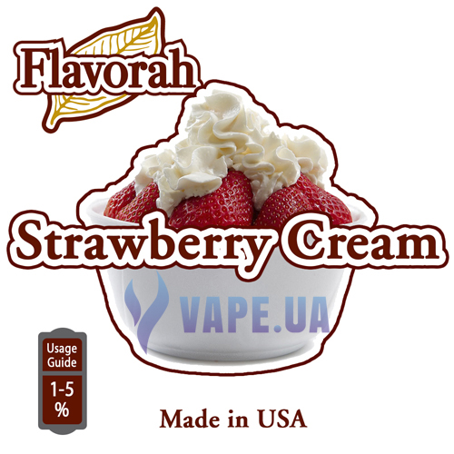Ароматизатор Flavorah - Strawberry Cream (Клубничный крем), 30 мл.