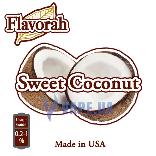 Ароматизатор Flavorah - Sweet Coconut (Сладкий кокос), 30 мл.