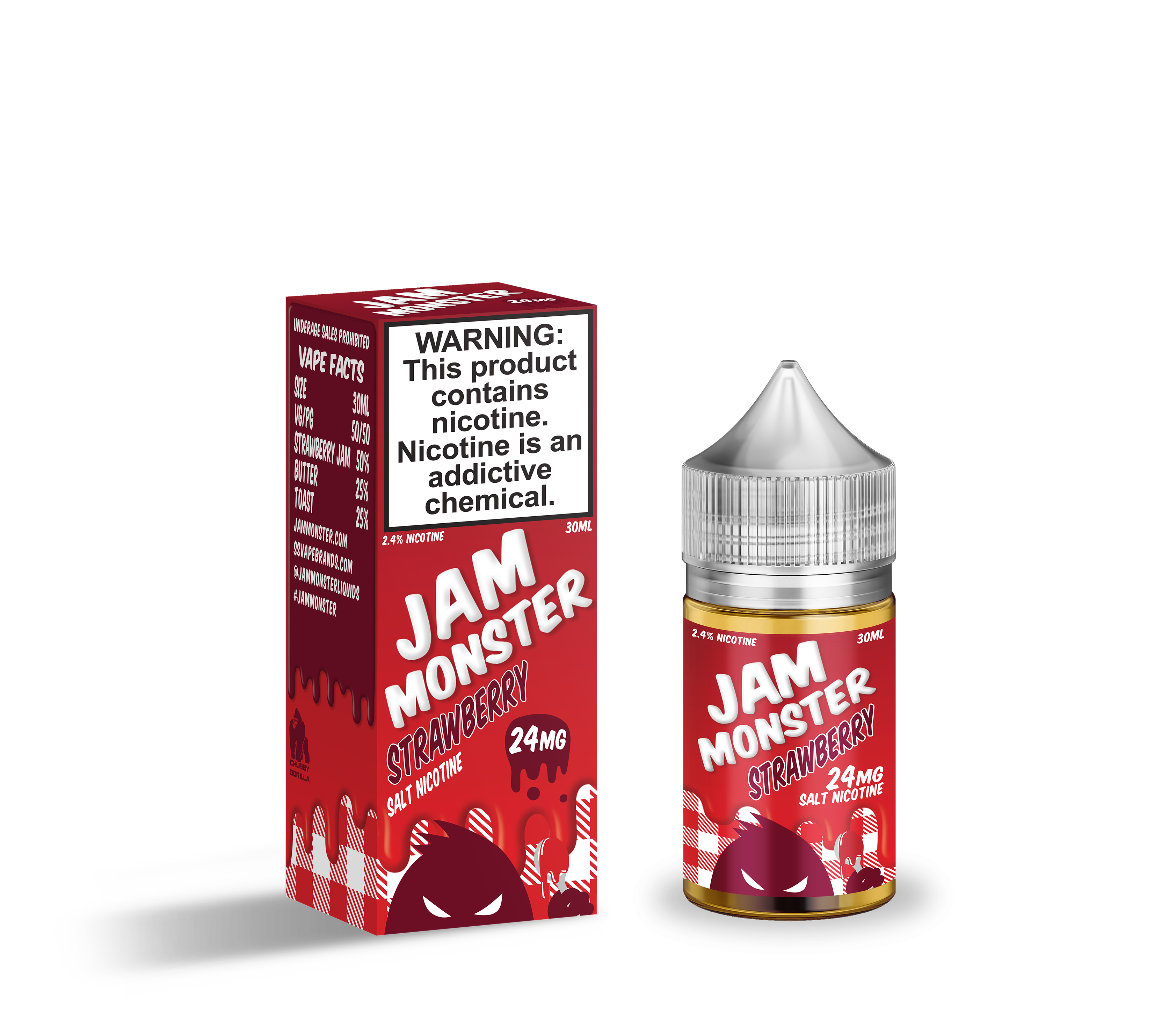 Жидкость Jam Monster - Strawberry salt, 30 мл.