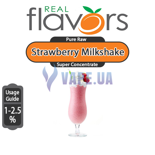 Ароматизатор Real Flavors (SC) - Strawberry Milkshake (Клубничный молочный коктейль), 100 мл.