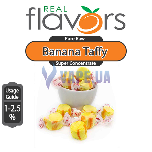 Ароматизатор Real Flavors (SC) - Banana Taffy (Банановый тортик), 100 мл.