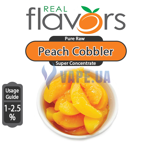 Ароматизатор Real Flavors (SC) - Peach Cobbler (Персиковый коблер), 472 мл. (16 oz)