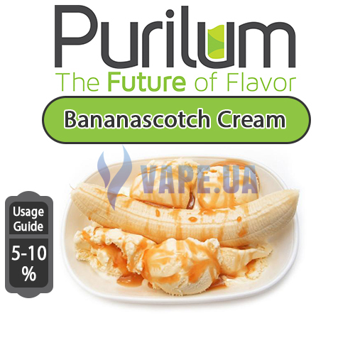Ароматизатор Purilum - Bananascotch Cream (Спелый банан с ириской), 30 мл.